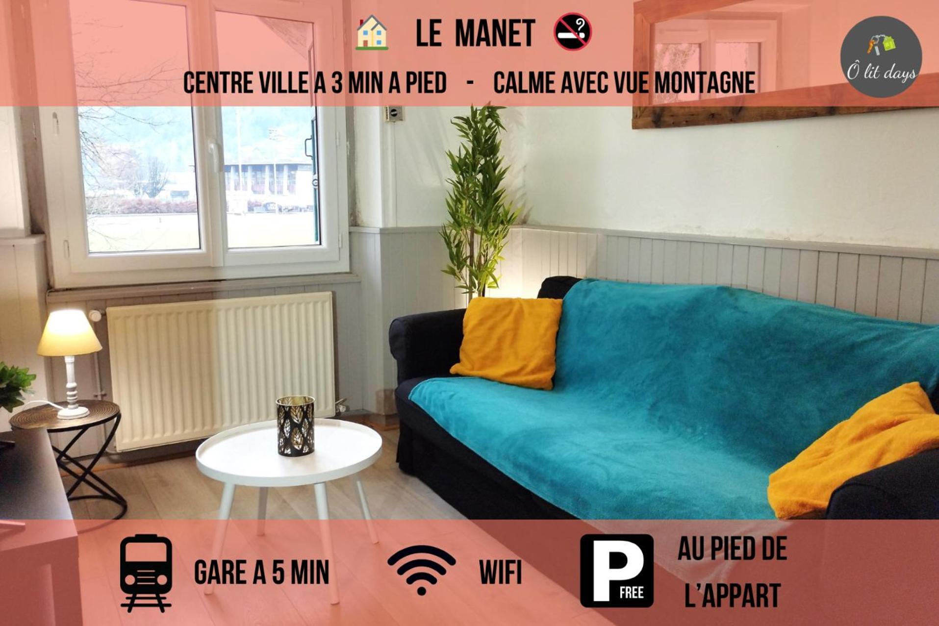Le Manet - Appartement Proche Centre Ville - Parking Gratuit Бонвиль Экстерьер фото
